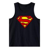 Camisa Regata Superman Herói Desenho Malha 100% Algodão