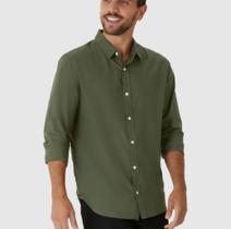 Camisa Regular Masculina Manga Longa Em Tricoline Malwee Camisa Regular Masculina Manga Longa Em Tricoline Malwee