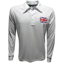 Camisa Reino Unido 1908 Liga Retrô Branca M Camisa Reino Unido 1908 Liga Retrô Branca M