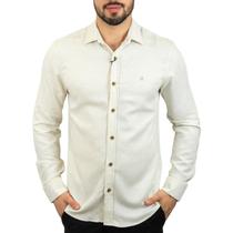 Camisa Replay Mescla Areia Camisa Replay Mescla Areia