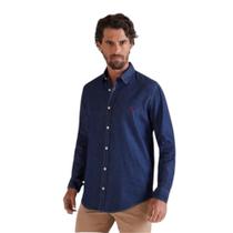 Camisa reserva cont. ae easy oxford denim ml