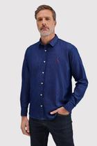 Camisa Reserva Easy Jeans Oxford Denim Azul Indigo - Tamanho XL/GG - Cor Azul Indigo