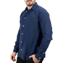 Camisa Reserva Linho Azul Marinho