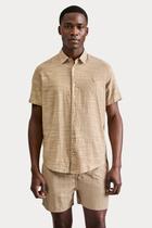 Camisa Reserva Manga Curta Flame Leve Bege Ocre - Cor Ocre - Tamanho XL/GG