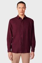Camisa Reserva Masculina Linho Vinho Malbec - Cor Vinho - Tamanho L/G