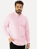 Camisa Reserva Masculina Oxford Color Icon Rosa Claro