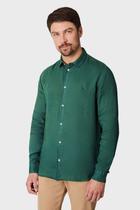 Camisa Reserva ML Linho Puro Básico Verde Camisa Reserva ML Linho Puro Básico Verde
