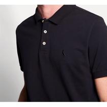 Camisa Reserva Polo Piquet Classica Masculina - Preto