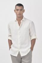 Camisa Reserva Roma Linho Branca Listrado