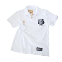 Camisa Retrô Juvenil Santos Bimundial Branca 62/63 Camisa Retrô Juvenil Santos Bimundial Branca 62/63