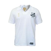 Camisa Retrô Masculina Santos Bimundial Branca 62/63 Camisa Retrô Masculina Santos Bimundial Branca 62/63