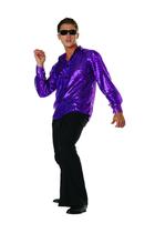 Camisa RG Costumes Disco Inferno Roxa Tamanho L (40-42) Camisa RG Costumes Disco Inferno Roxa Tamanho L (40-42)