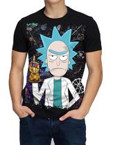 Camisa Rick And Morthy Camiseta Geek Thanos Animes