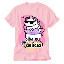 Camisa Rosa Frases flork mãe na volta a gente compra - VIDAPE