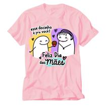 Camisa Rosa Frases flork mãe na volta a gente compra - VIDAPE