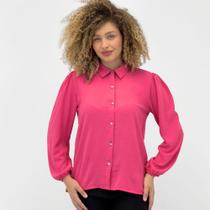 Camisa Rovitex Alongada Manga Longa Feminina