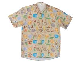 Camisa Safari Bege Pai Adulto Camisa Safari Bege Pai Adulto