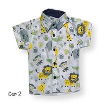 Camisa Safari Infantil Menino - Roupa Temática de 1 à 4 Anos