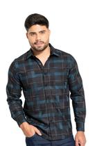 Camisa Sallo Jeans Xadrez Preto Camisa Sallo Jeans Xadrez Preto