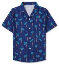 Camisa Sangtree Boys Hawaiian de manga curta floral 10-11Y Camisa Sangtree Boys Hawaiian de manga curta floral 10-11Y