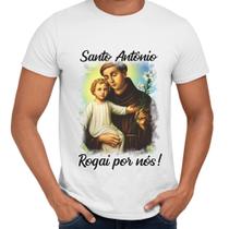 Camisa Santo Antônio Rogai Por Nós! Religiosa Igreja - Web Print Estamparia