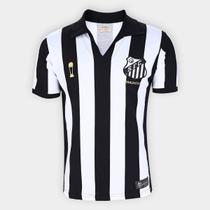 Camisa Santos 1963 Bi Mundial Listrada Retrômania Masculina