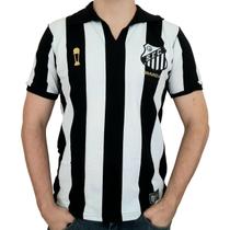Camisa Santos Bi Mundial 62/63 Listrada Retrô Oficial