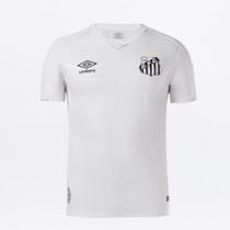 Camisa Santos I 19/20 Jogador Umbro Masculina - Branco+Prata