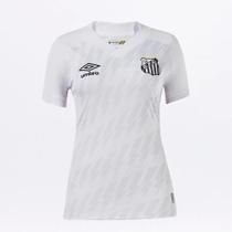 Camisa Santos I 21/22 s/n Feminina - Branco+Preto