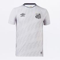 Camisa Santos I 21/22 Torcedor Umbro Masculina -Branco+Preto