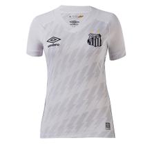 Camisa Santos I 21/22 Umbro Feminina - Branco+Preto