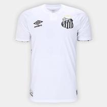 Camisa Santos I 24/25 s/n Torcedor Umbro Masculina - Branco+Preto