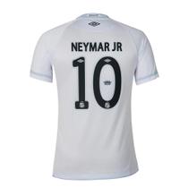 Camisa Santos I 25/26 Neymar N 10 Jogador Umbro Masculina - Branco Camisa Santos I 25/26 Neymar N 10 Jogador Umbro Masculina - Branco
