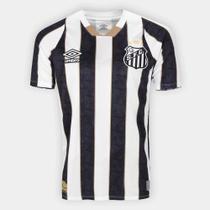 Camisa Santos II 24/25 s/n Torcedor Umbro Masculina - Preto+Branco