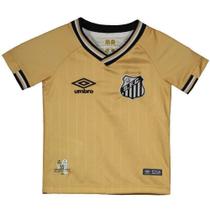 Camisa Santos Infantil III 2018 Torcedor Umbro - Dourado+Preto