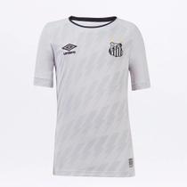 Camisa Santos Juvenil I 21/22 Torcedor Umbro - Branco+Preto