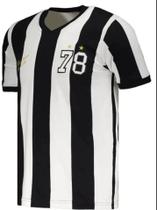 Camisa Santos Listrada Retrô 1978 Licenciado e Oficial Meninos da Vila Alvinegro Original Camiseta Camisa Santos Listrada Retrô 1978 Licenciado e Oficial Meninos da Vila Alvinegro Original Camiseta