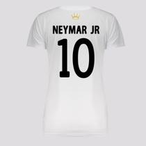 Camisa Santos Logo 10 Neymar Feminina Branca Camisa Santos Logo 10 Neymar Feminina Branca