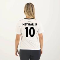 Camisa Santos Neymar JR 10 Prospective Feminina Branca e Preta