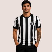 Camisa Santos Retrô 1974 Pelé Athleta Masculina Clássica Original Algodão Edição Especial