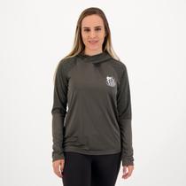 Camisa Santos Utter Feminina Manga Longa Chumbo Camisa Santos Utter Feminina Manga Longa Chumbo