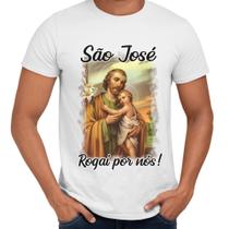 Camisa São José Rogai Por Nós! Religiosa - Web Print Estamparia