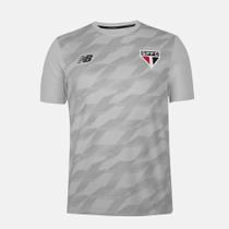 Camisa São Paulo 24/25 s/n Treino New Balance Masculina - Cinza Claro