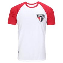 Camisa São Paulo Basic BS001 Masculino - Branco e Vermelho
