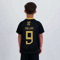 Camisa São Paulo Calleri 9 Princípio Infantil Pret