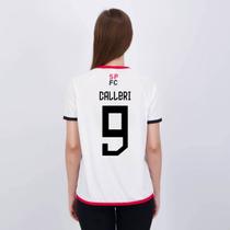 Camisa São Paulo Calleri 9 Radix Feminina Branca