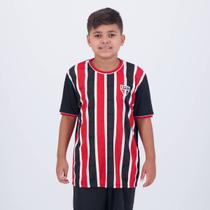 Camisa São Paulo Classmate Infantil Preta e Vermelha