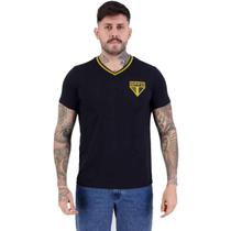 Camisa São Paulo Clube Masculina - Preto