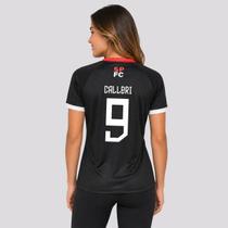 Camisa São Paulo Entoar Feminina Preta 9 Calleri