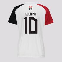 Camisa São Paulo Entrelaço 10 Luciano Feminina Branca Camisa São Paulo Entrelaço 10 Luciano Feminina Branca
